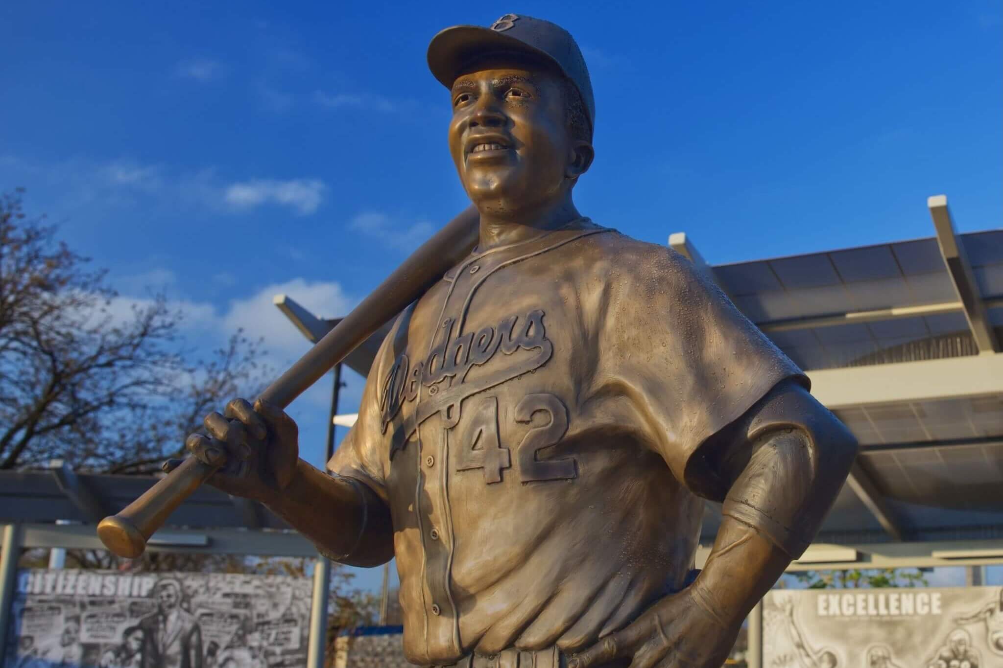 After Jackie Robinson statue is stolen, destroyed, community rallies around a baseball league